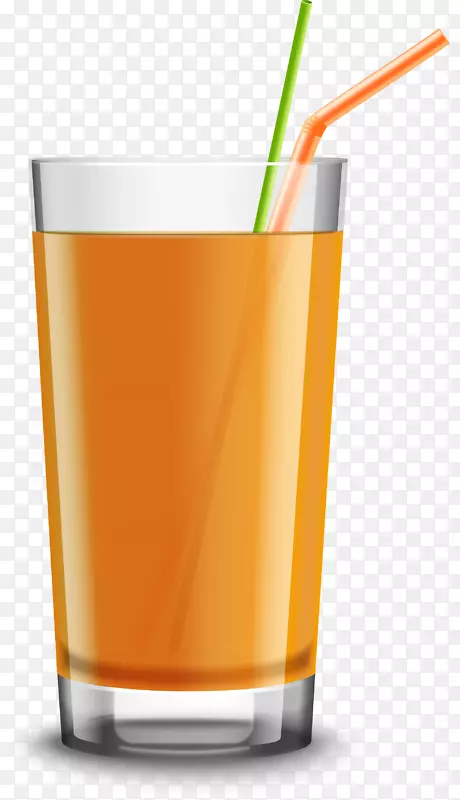 橙汁饮料手绘橙汁