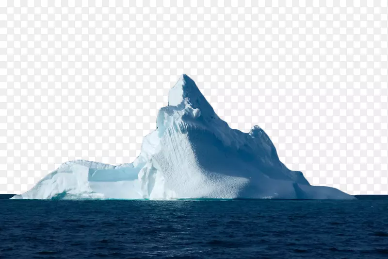冰山海平面-白色冰山