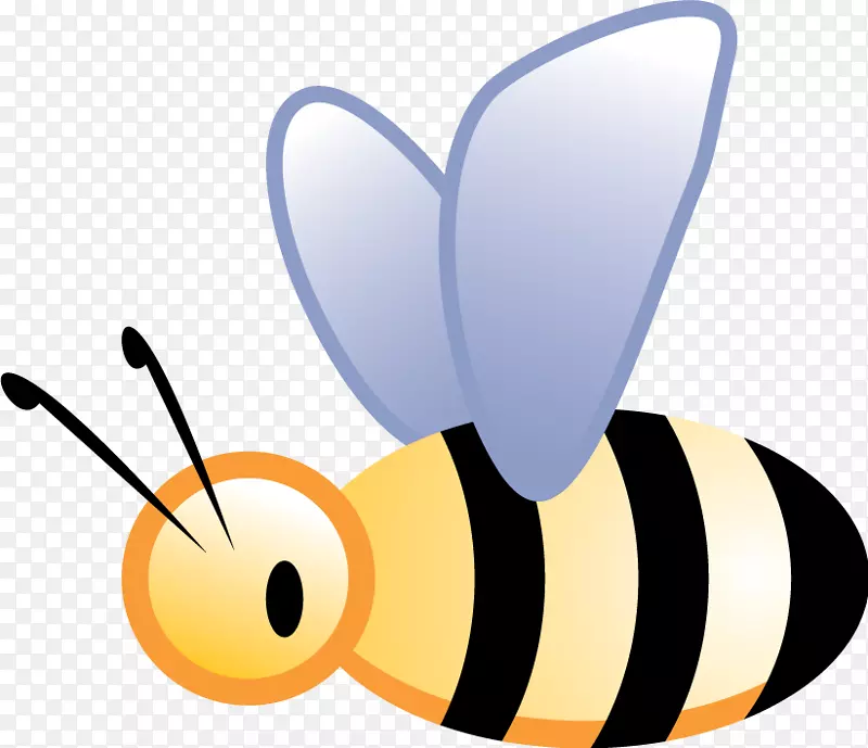 蜜蜂蝴蝶夹艺术-卡通蜜蜂