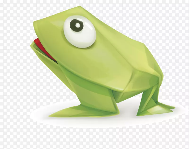 青蛙纸折纸插图-青蛙创作