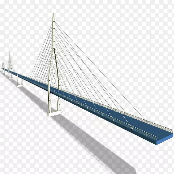 桅杆桥谷歌图像图标延伸到遥远的桅杆桥