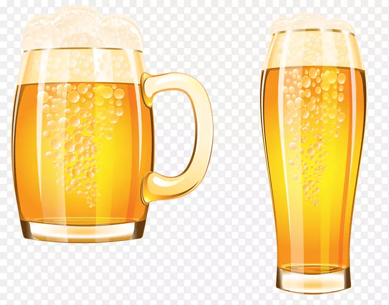啤酒玻璃器皿啤酒节饮料剪辑艺术.啤酒杯