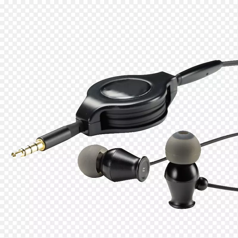 耳机、麦克风、淘宝耳机-黑色可伸缩耳机