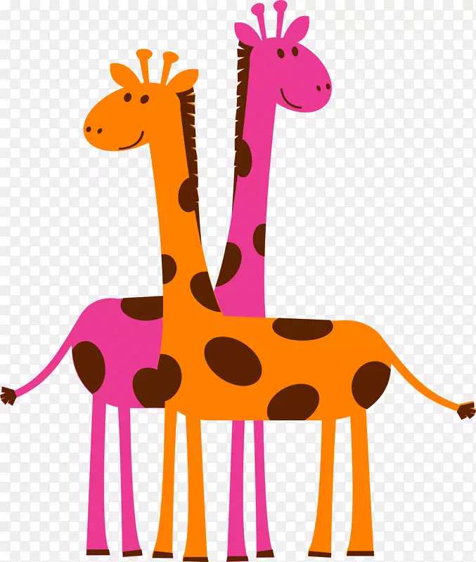 长颈鹿免费内容剪辑艺术卡通长颈鹿