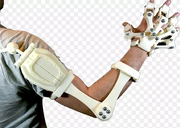 3D打印三维计算机图形机器人臂驱动外骨骼机械臂