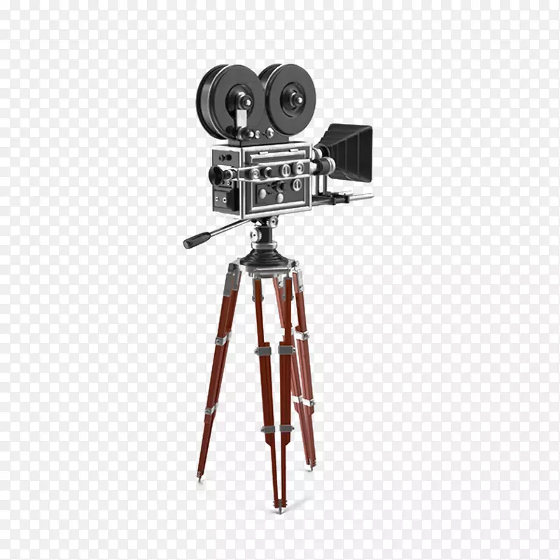 三脚架摄影电影摄影机-老式电影摄影机