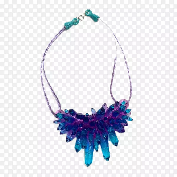 耳环项链珠宝挂件水晶紫色水晶项链