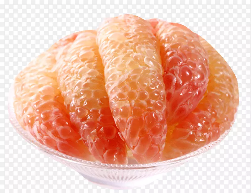 柚子，橘子，干净的红柚子肉