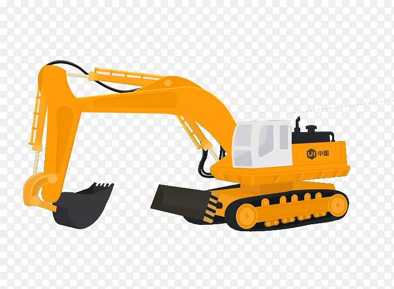 小松有限公司挖掘机车辆重型设备橙色挖掘机