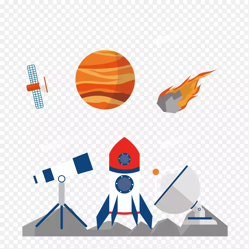 地球自然卫星-火箭和行星