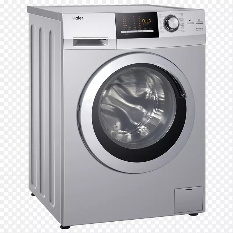 洗衣机家用电器海尔-海尔洗衣机电器避免拉扯