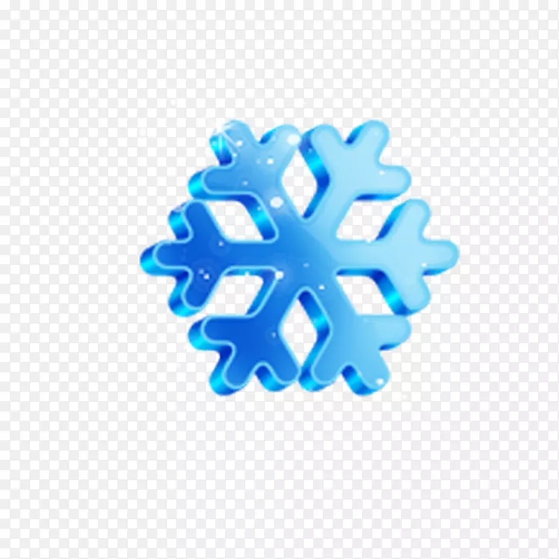 雪花苹果图标图片格式下载图标-蓝色雪花