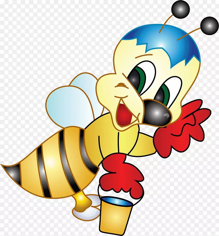 蜜蜂卡通剪贴画-蜜蜂