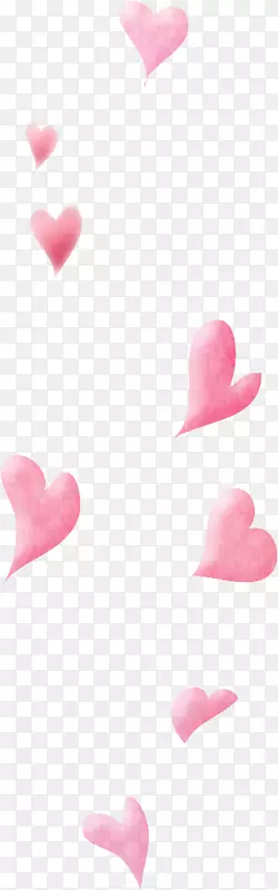 粉红色免费下载-漂浮的粉红色心脏
