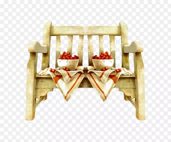 纸制家具座椅夹艺术复古座椅草莓盒装饰