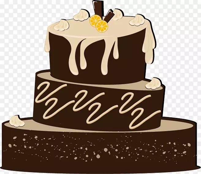 巧克力蛋糕层蛋糕生日蛋糕奶油巧克力三明治层巧克力蛋糕