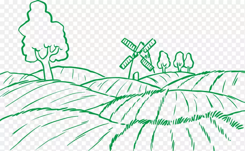农业剪贴画-农田农业要素