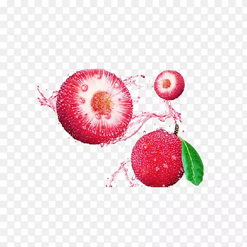 番茄汁草莓饮料-杨梅汁的流动