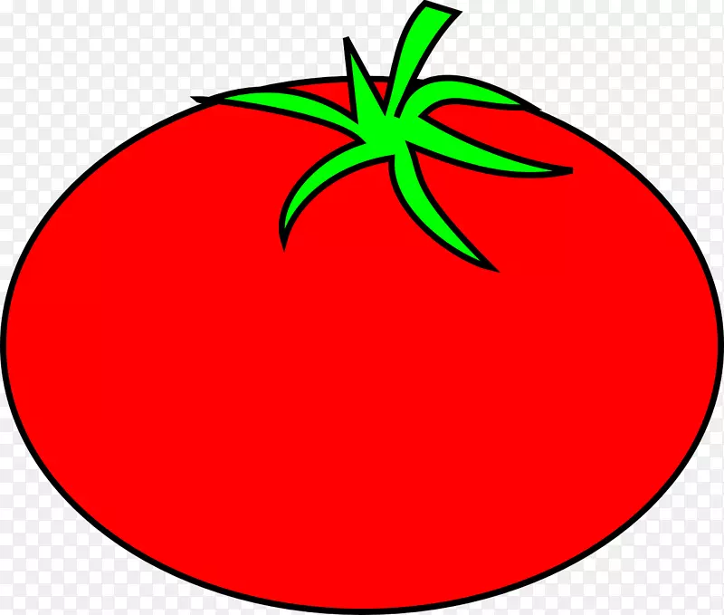番茄蔬菜食品剪贴画-红番茄