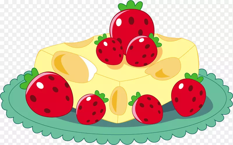 意大利草莓奶油蛋糕.漆草莓干酪