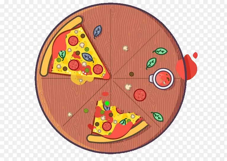 比萨饼食品设计师剪贴画-披萨