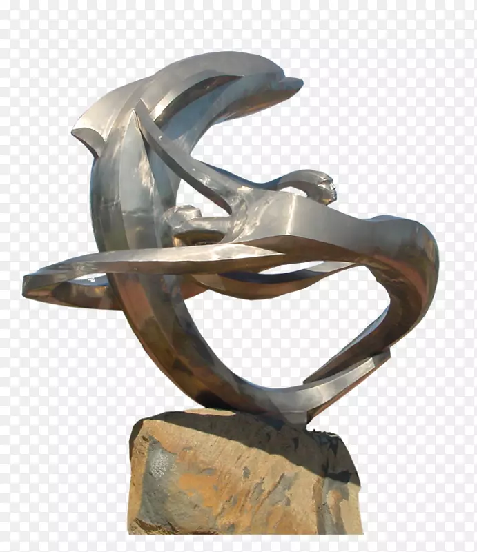 现代雕塑青铜雕塑-海豚雕塑