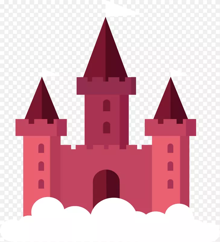 童话-紫红色童话城堡