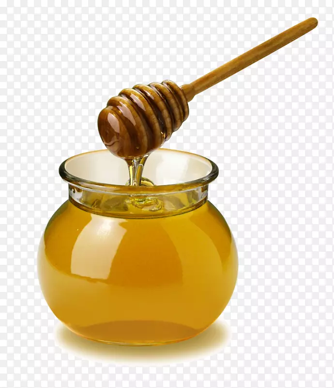 蜂蜜汤匙捏杯蜂蜜