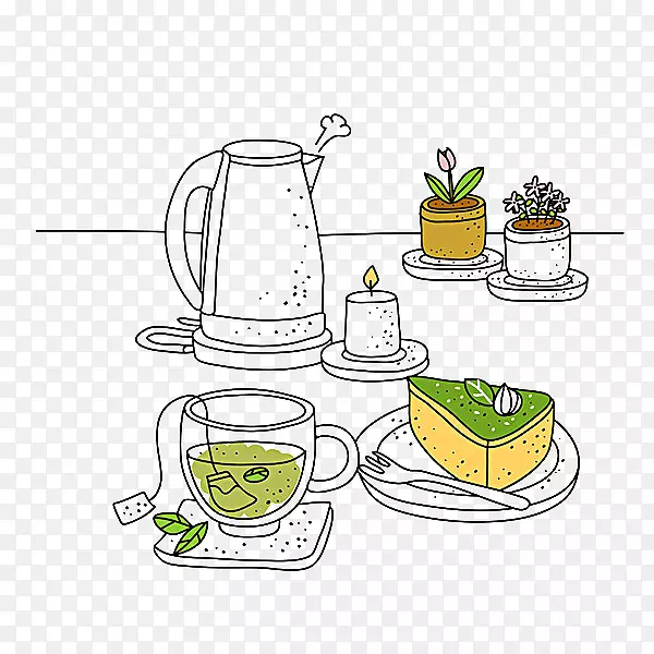 绿茶剪贴画-绿茶