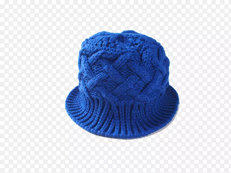 针织帽.蓝色针织帽