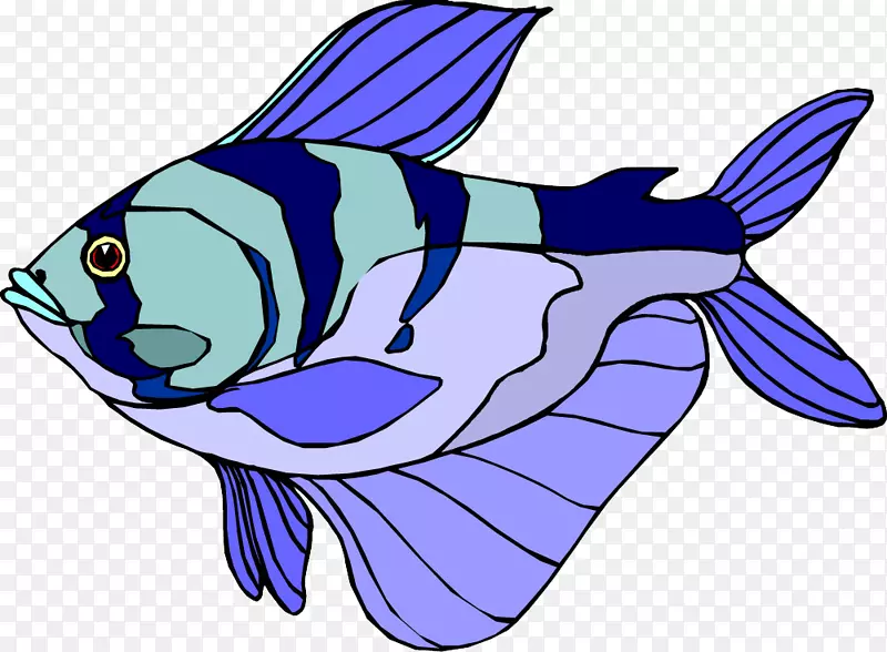 鱼类剪贴画-创意鱼