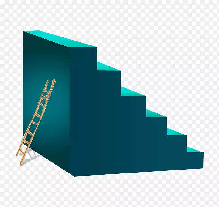 阶梯资源-蓝色梯子和梯子