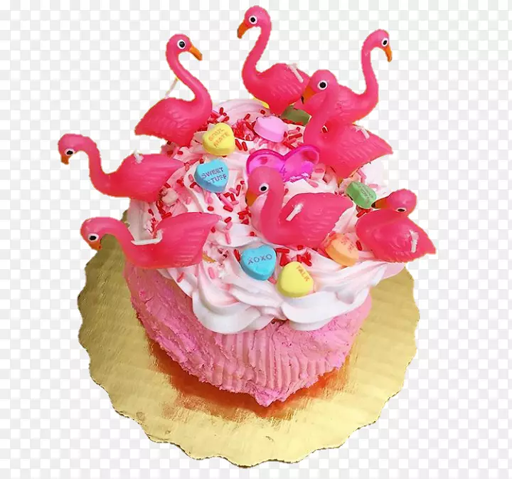 蛋糕生日蛋糕松饼火烈鸟生日蛋糕