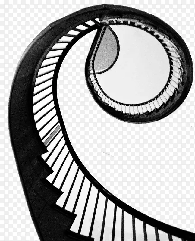黑白螺旋楼梯9pcsu0151-黑白简单旋转楼梯