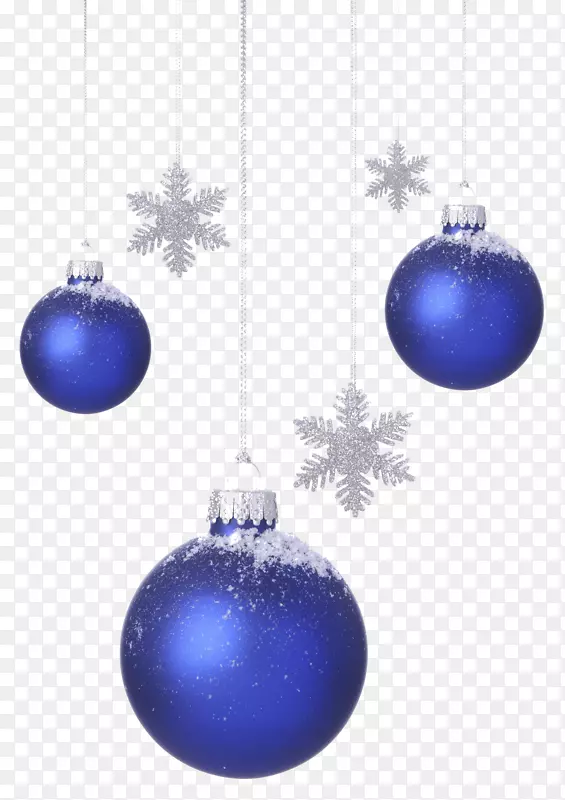 圣诞装饰蓝色雪花-圣诞蓝铃创意
