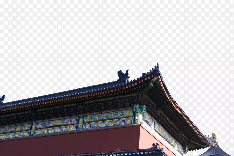 紫禁城天宫面对建筑-北京皇宫墙檐