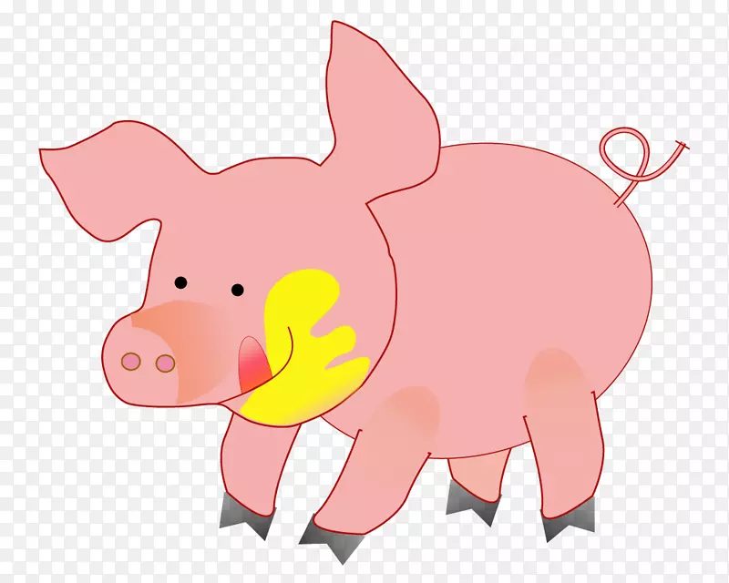 家猪剪贴画-快乐猪