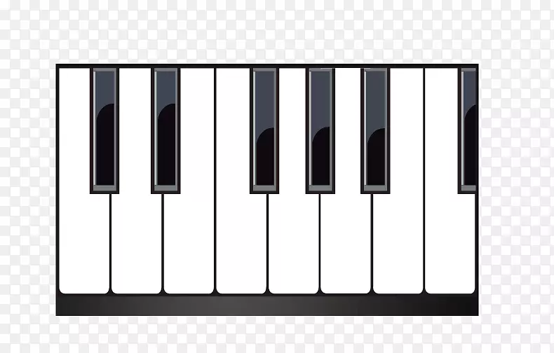 音乐键盘钢琴.黑白钢琴键盘元素