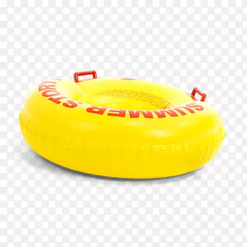 救生圈充气黄色游泳圈救生圈