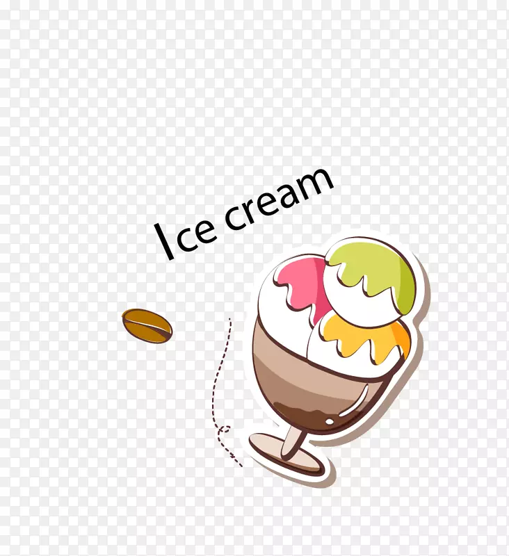 冰淇淋点心面包店甜点卡通冰淇淋