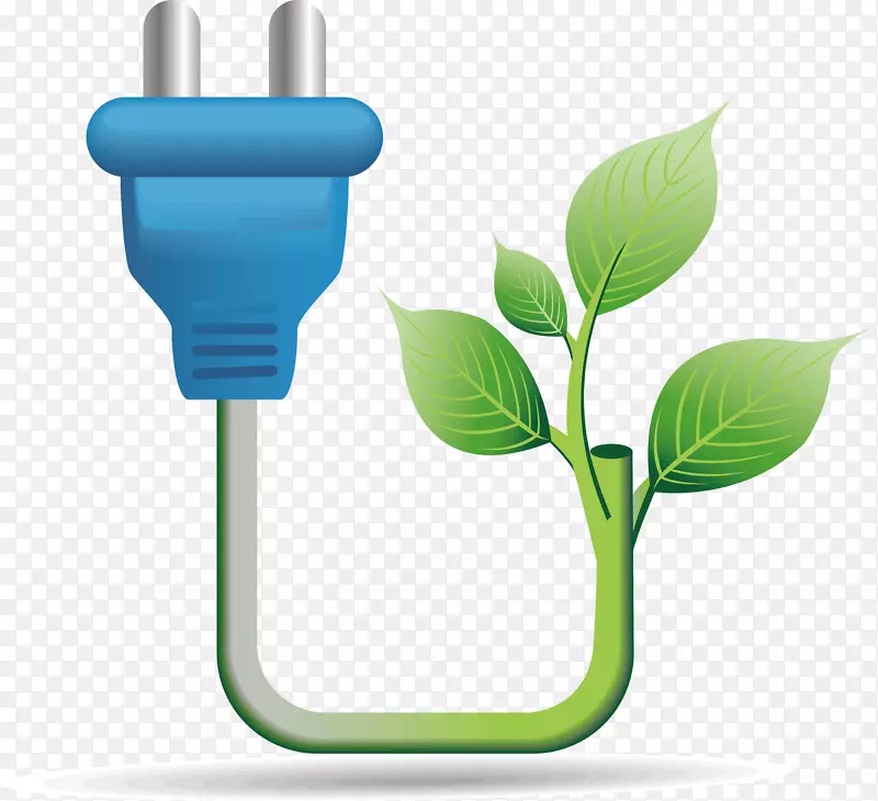 节能环保电绿色能源插头
