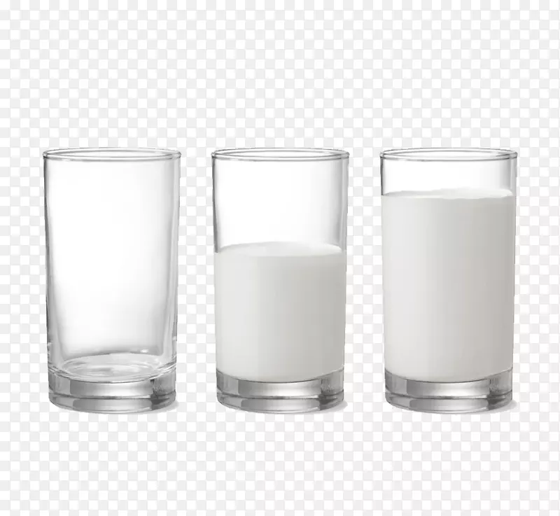 奶昔拿铁玛奇托玻璃杯-三杯牛奶
