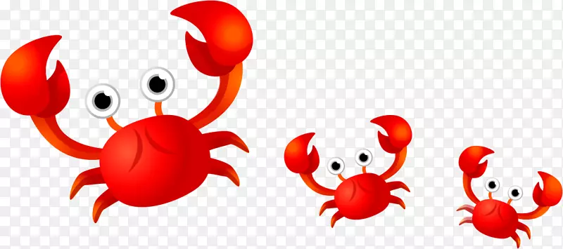 螃蟹版税-免费剪贴画-可爱的螃蟹