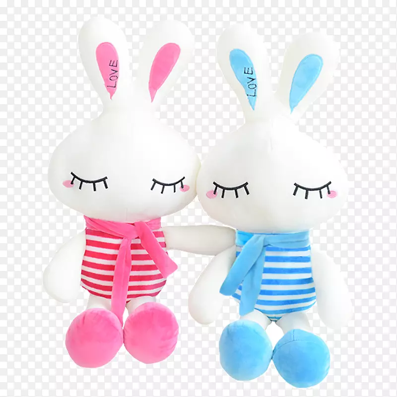 欧洲兔娃娃填充玩具-兔娃娃毛绒玩具娃娃儿童
