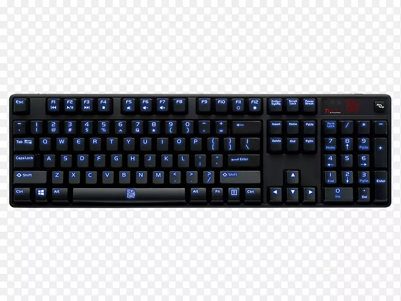 电脑键盘热键开关游戏键盘电子运动.黑色蓝色键盘