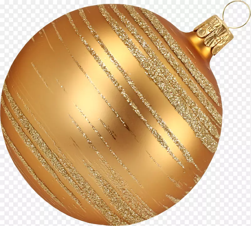 圣诞装饰球夹艺术-金圣诞球