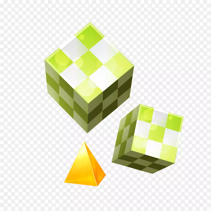 魔方创意-创意绿色立方体