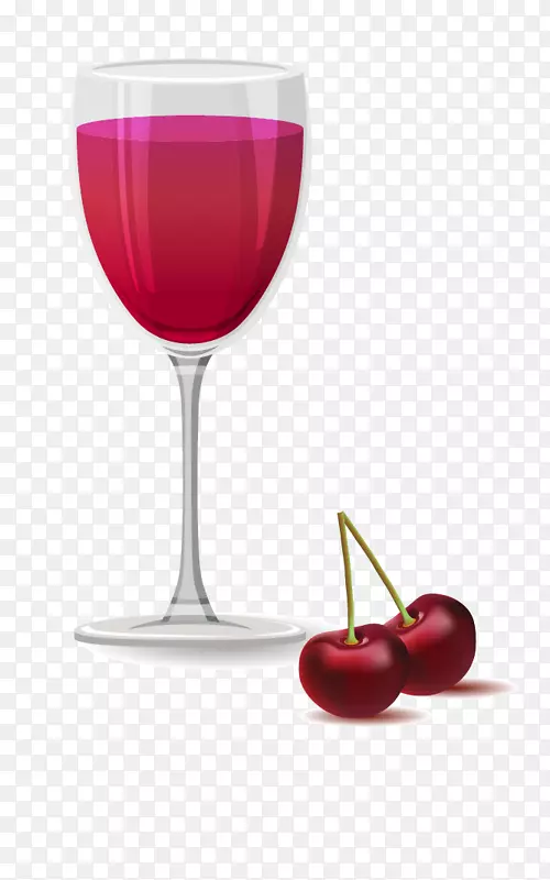 蔓越莓汁葡萄酒鸡尾酒酒杯樱桃汁