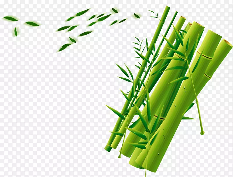 竹材绿色下载-绿色竹装饰背景