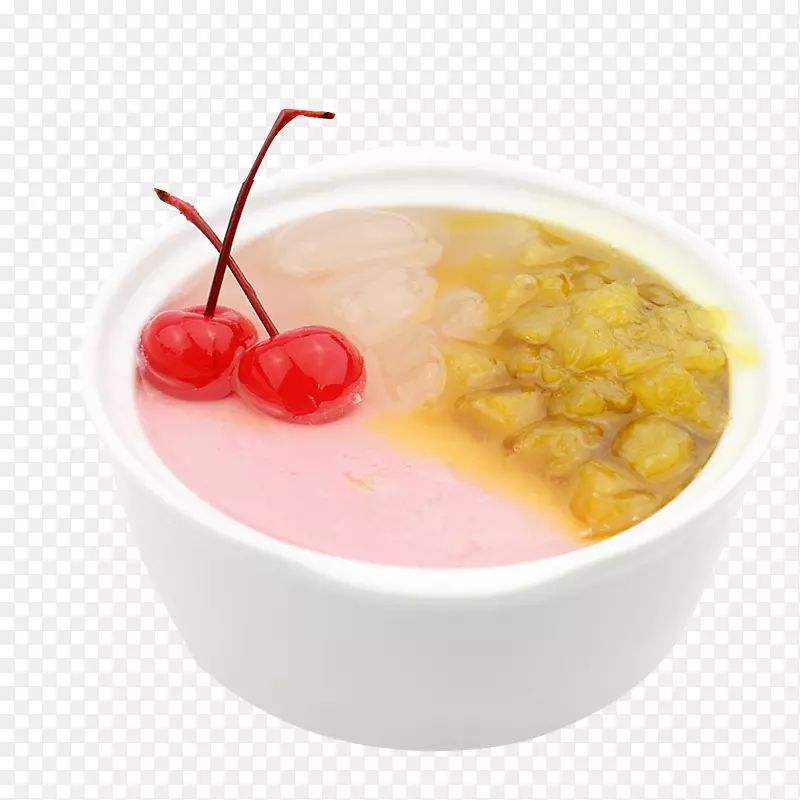 双面牛奶冷冻甜点-樱桃青豆双皮奈